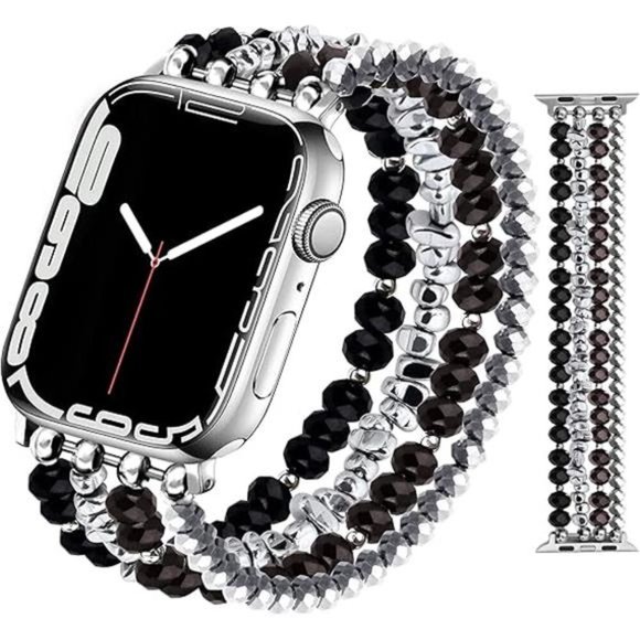 Beaded Bracelet Compatible with Apple Watch Band 40mm 38mm 41mm Series - Picture 7 of 7